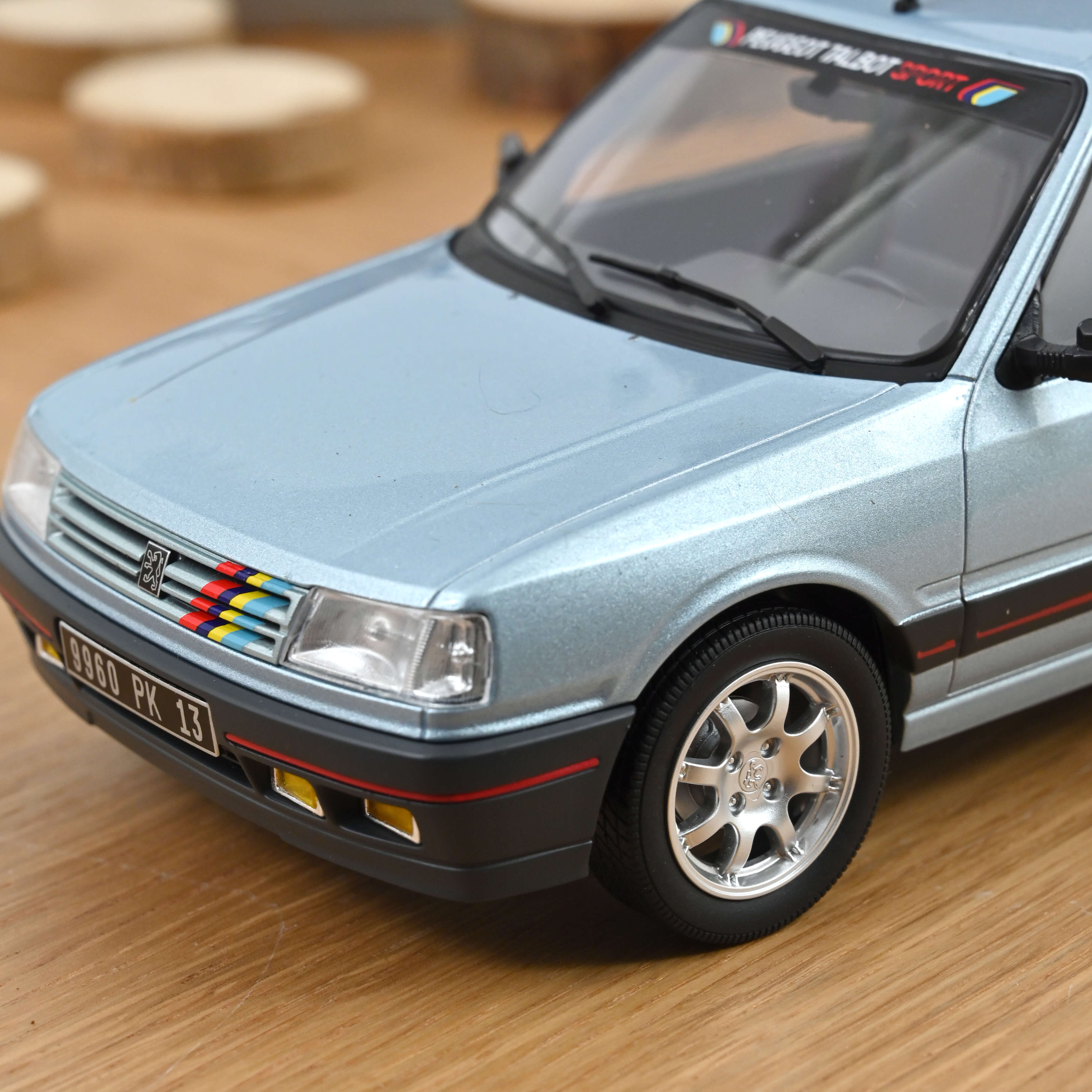 norev-peugeot-309-gti-1988-1-18-modellino-blu-topazio-edizione-300-pz image 3