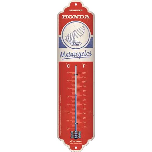 nostalgic-art-honda-mc-motorcycles-vintage-logo-termometro-in-metallo-6-5x28-cm image 1