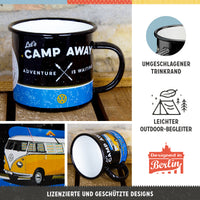 nostalgic-art-vw-bulli-let-s-camp-away-night-tazza-smaltata-360-ml-2 image 3