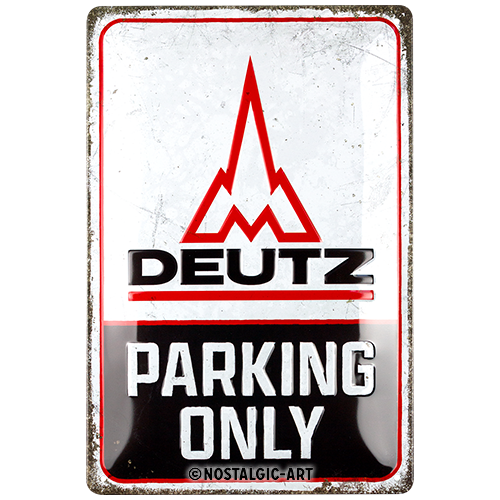 nostalgic-art-deutz-parking-only-targa-in-metallo-20x30-cm-2 image 2