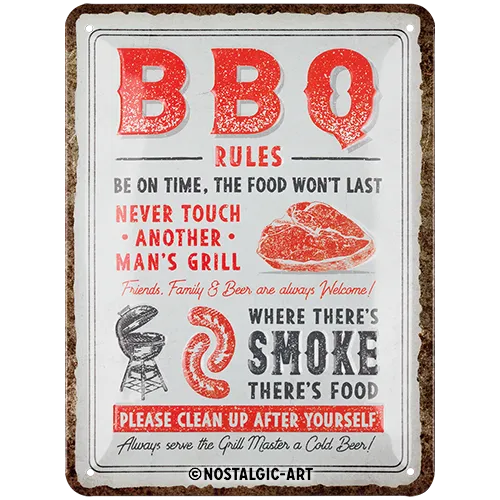 nostalgic-art-bbq-rules-targa-in-metallo-15x20-cm-2 image 1