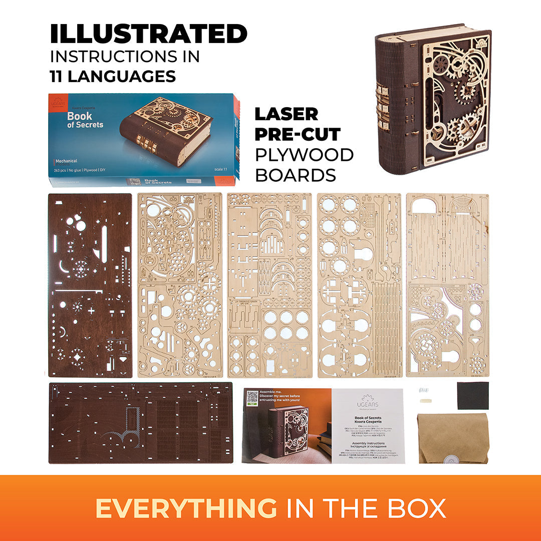 ugears-book-of-secrets-scatola-segreta-libro-meccanico-in-legno image 6