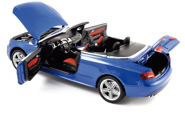 norev-audi-s5-cabrio-2009-blu-sprint-perla-1-18-modellino-jet-car image 1
