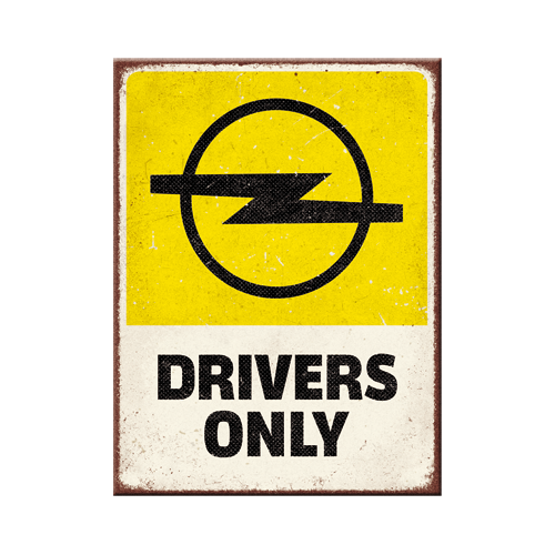 nostalgic-art-opel-drivers-only-magnete-da-frigo-6x8-cm image 1