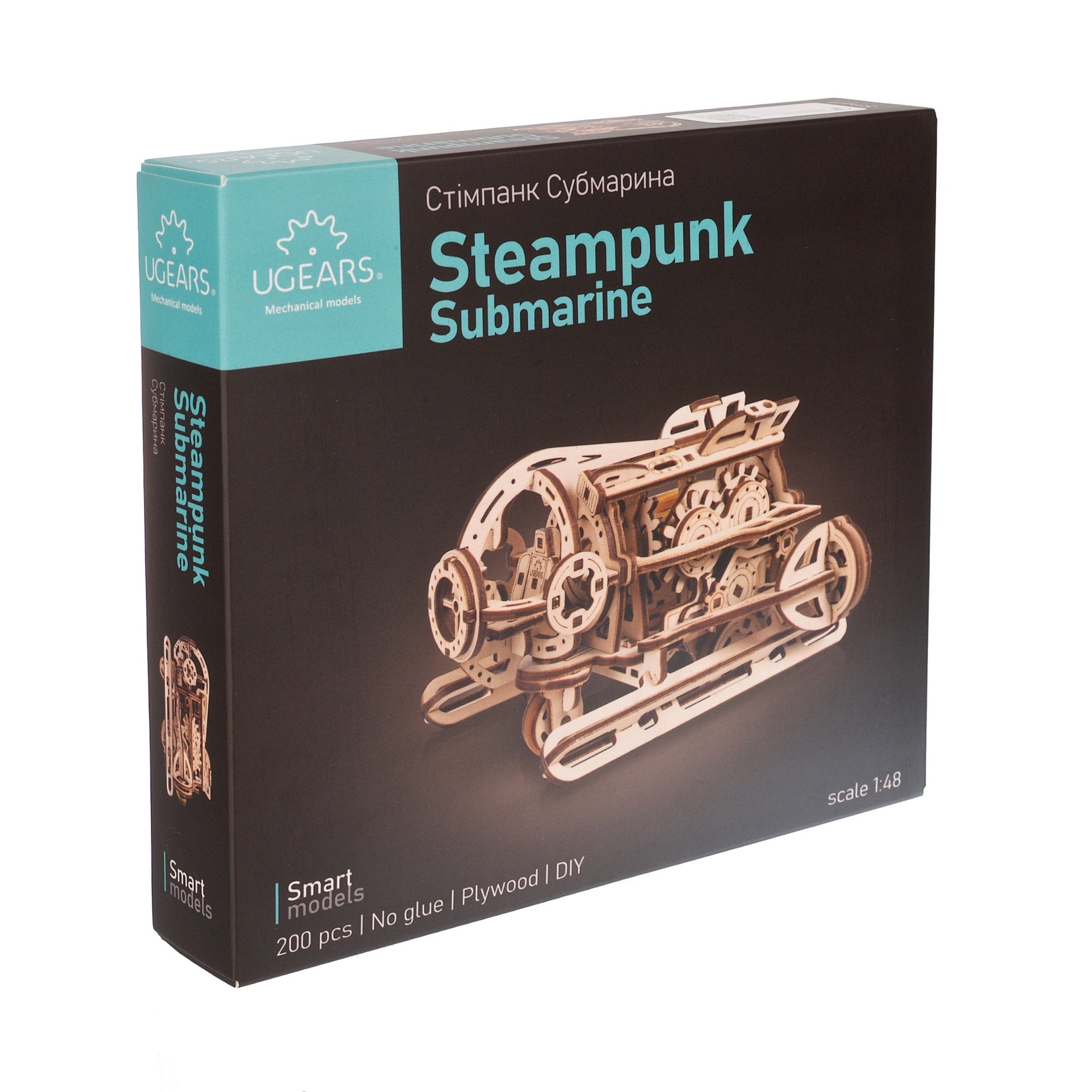 ugears-steampunk-submarine-sottomarino-meccanico-in-legno-1-48 image 6