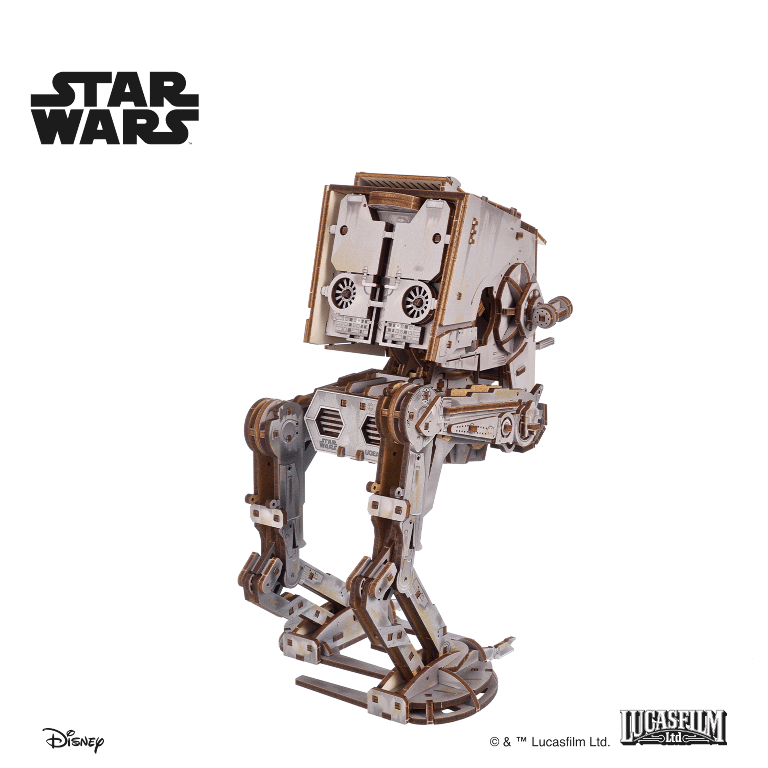 ugears-at-st-walker-star-wars-modellino-meccanico-in-legno-a-molla image 5
