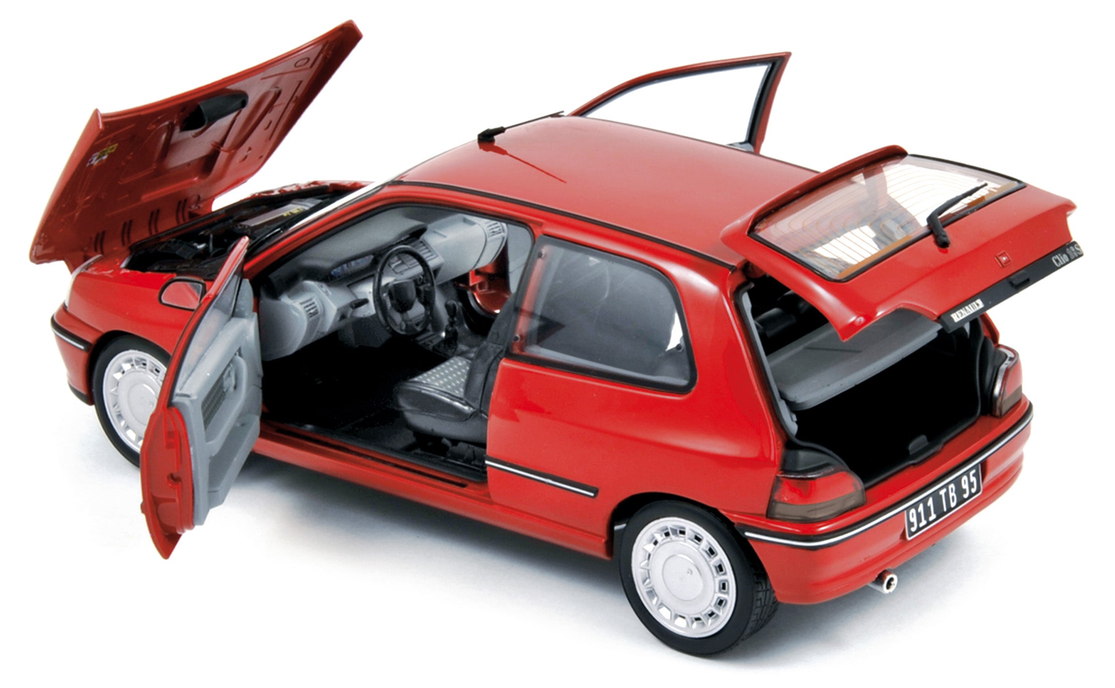 norev-renault-clio-16s-1991-1-18-rosso-vivo image 2