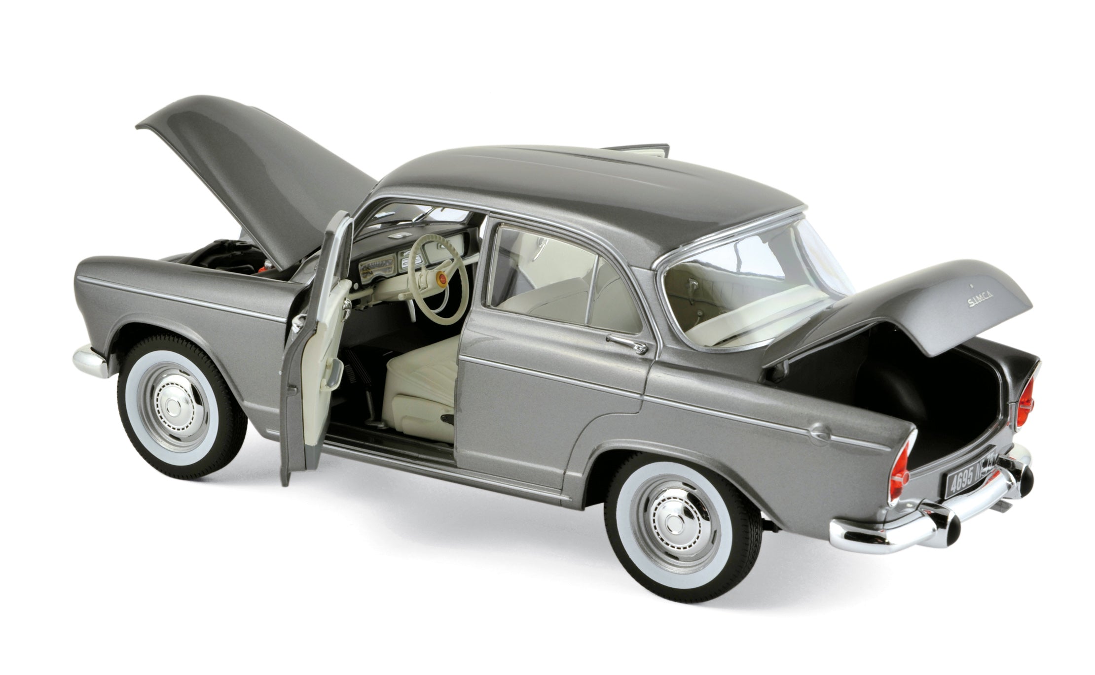norev-simca-aronde-montlh-ry-sp-ciale-1962-modellino-auto-1-18-grigio-metallizza image 2