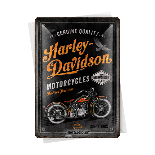nostalgic-art-harley-davidson-timeless-tradition-metal-card-10x14-cm-2 image 2