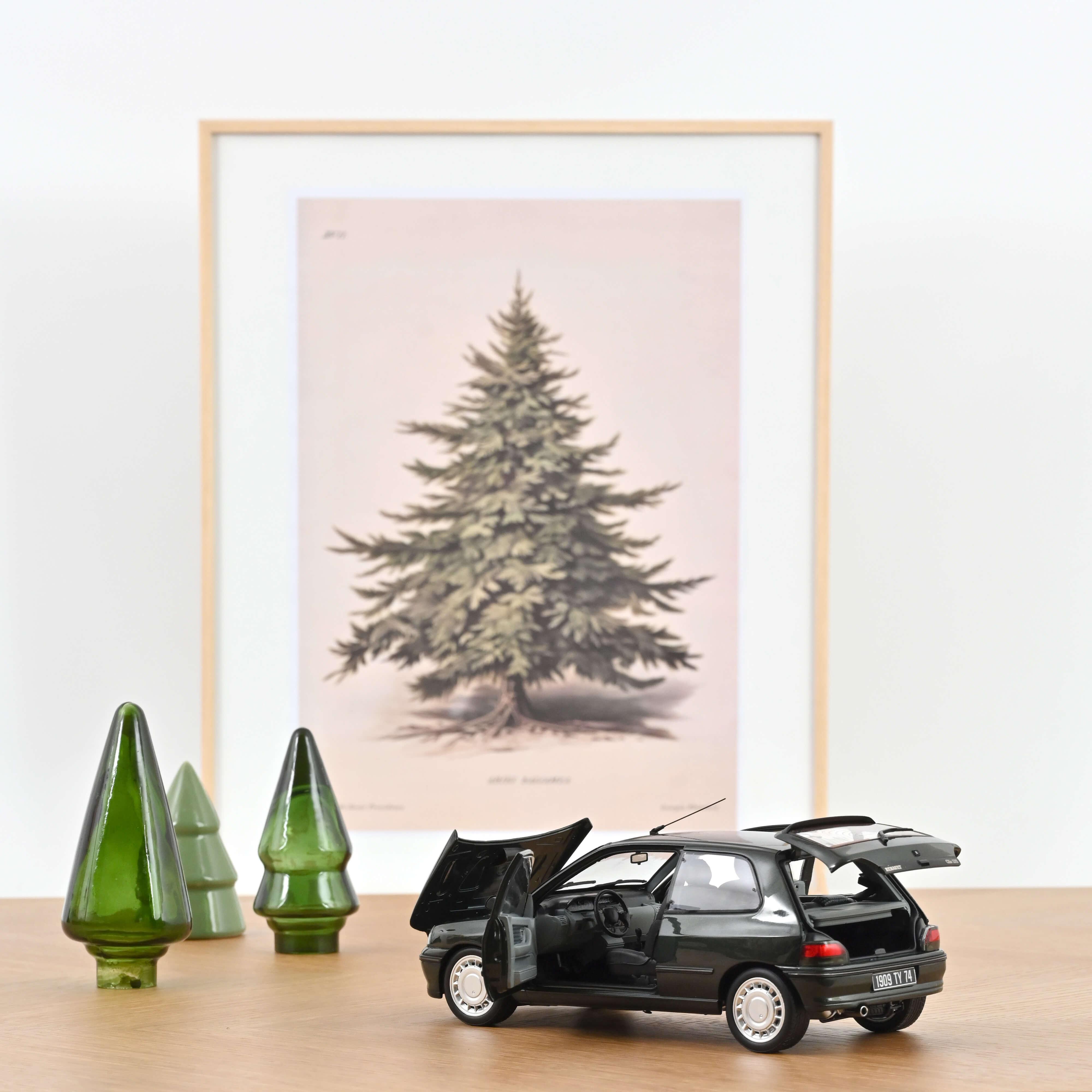 norev-renault-clio-16s-1992-modellino-auto-1-18-verde-tyrol-400-pcs image 2