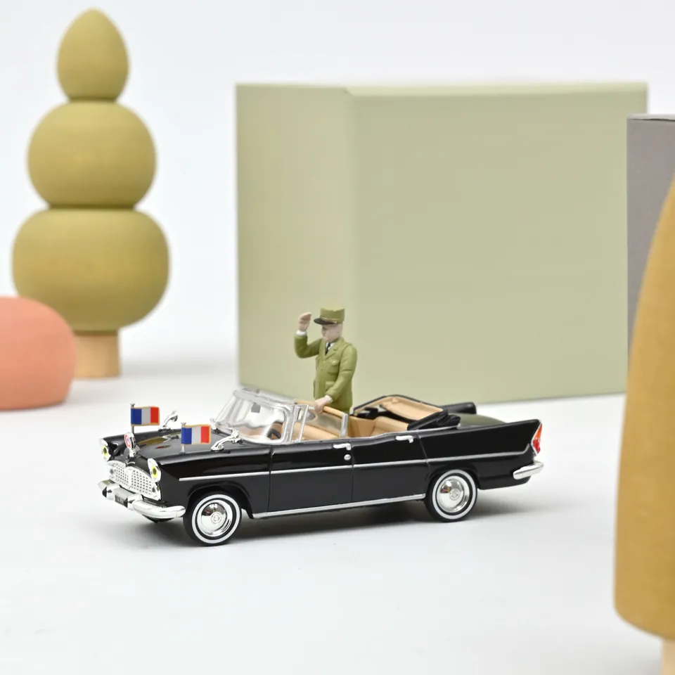 norev-simca-v8-chambord-pr-sidentielle-1960-con-figurina-1-43-modellino image 1