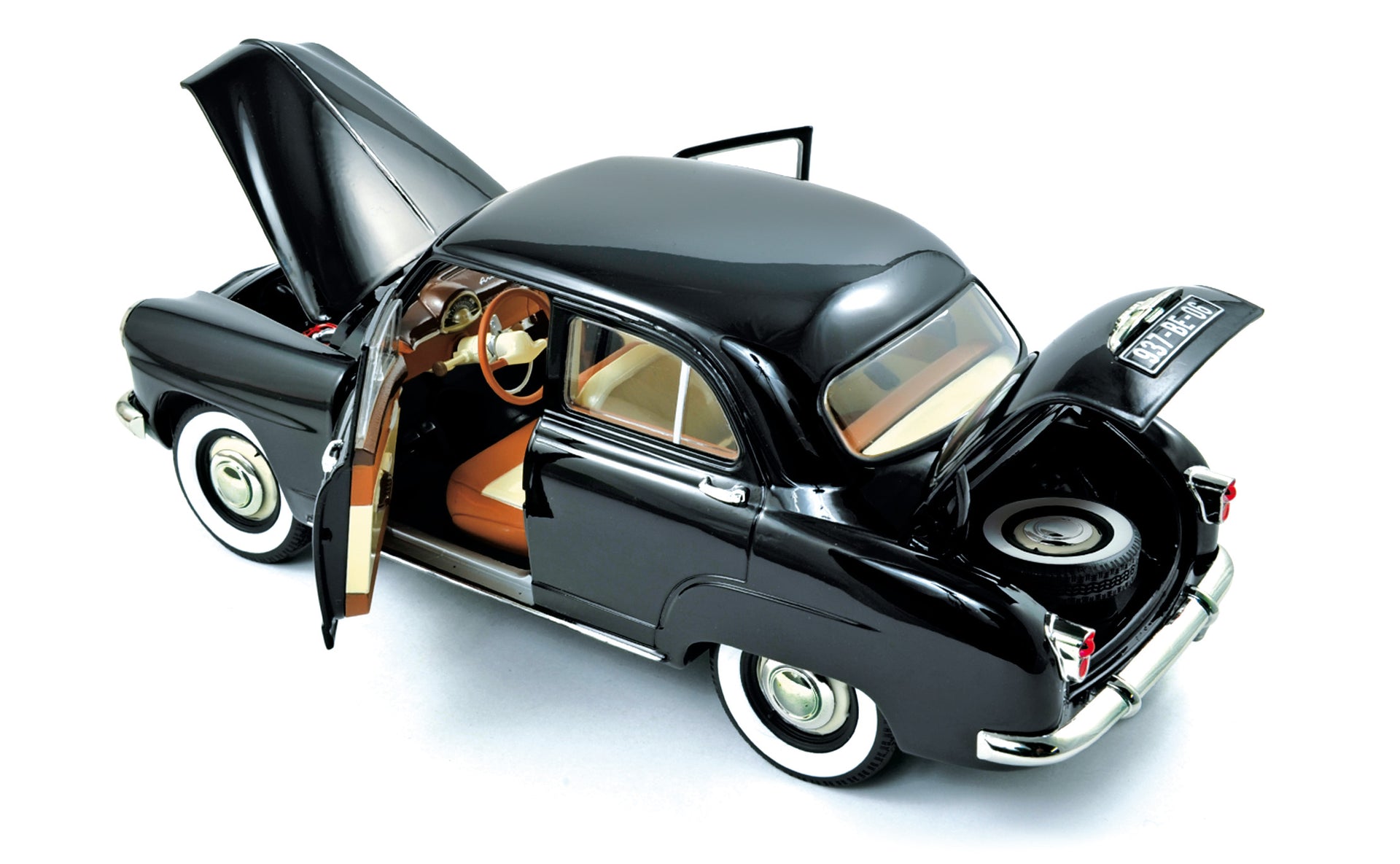 norev-simca-9-aronde-1953-modellino-auto-1-18-nero image 1