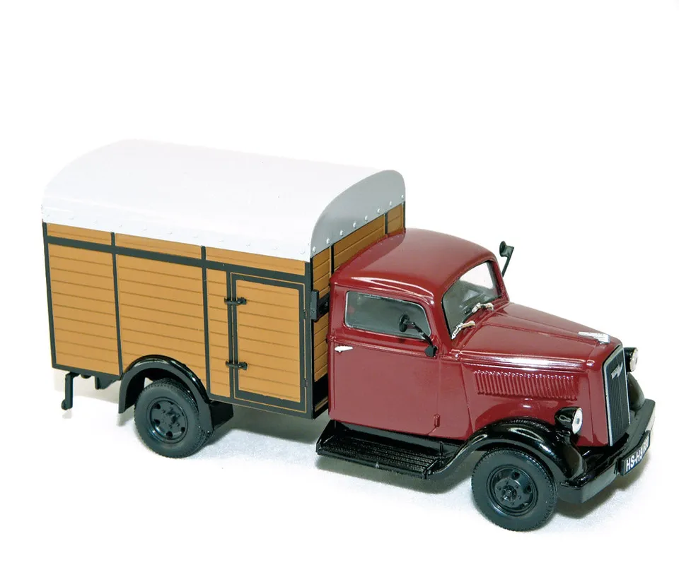 norev-opel-blitz-1949-viehtransporter-modellino-camion-1-43 image 1