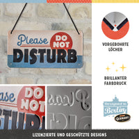 nostalgic-art-do-not-disturb-insegna-in-metallo-da-appendere-10x20-cm image 4