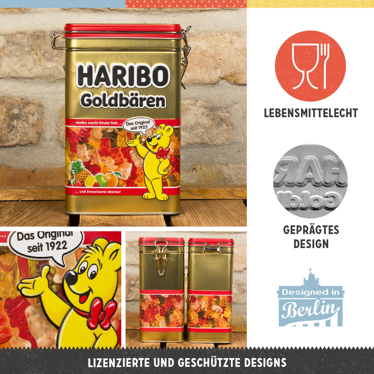 nostalgic-art-haribo-goldb-ren-packung-scatola-metallo-clip-top-7-5x11x17-5-cm image 2