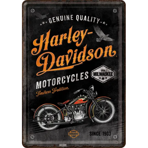 nostalgic-art-harley-davidson-timeless-tradition-metal-card-10x14-cm-2 image 1
