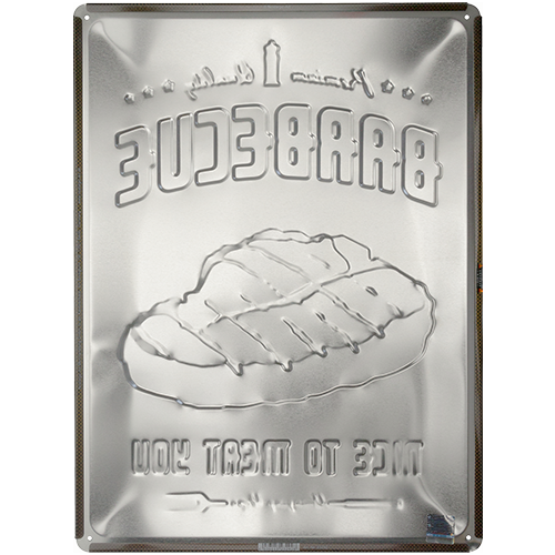 nostalgic-art-barbecue-nice-to-meat-you-targa-in-metallo-30x40-cm image 3