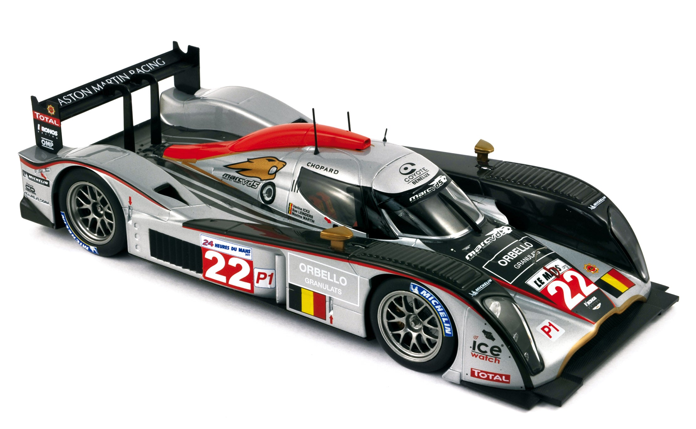 norev-aston-martin-lmp1-2011-24h-le-mans-n-22-team-kronos-1-18-modellino-corsa image 1