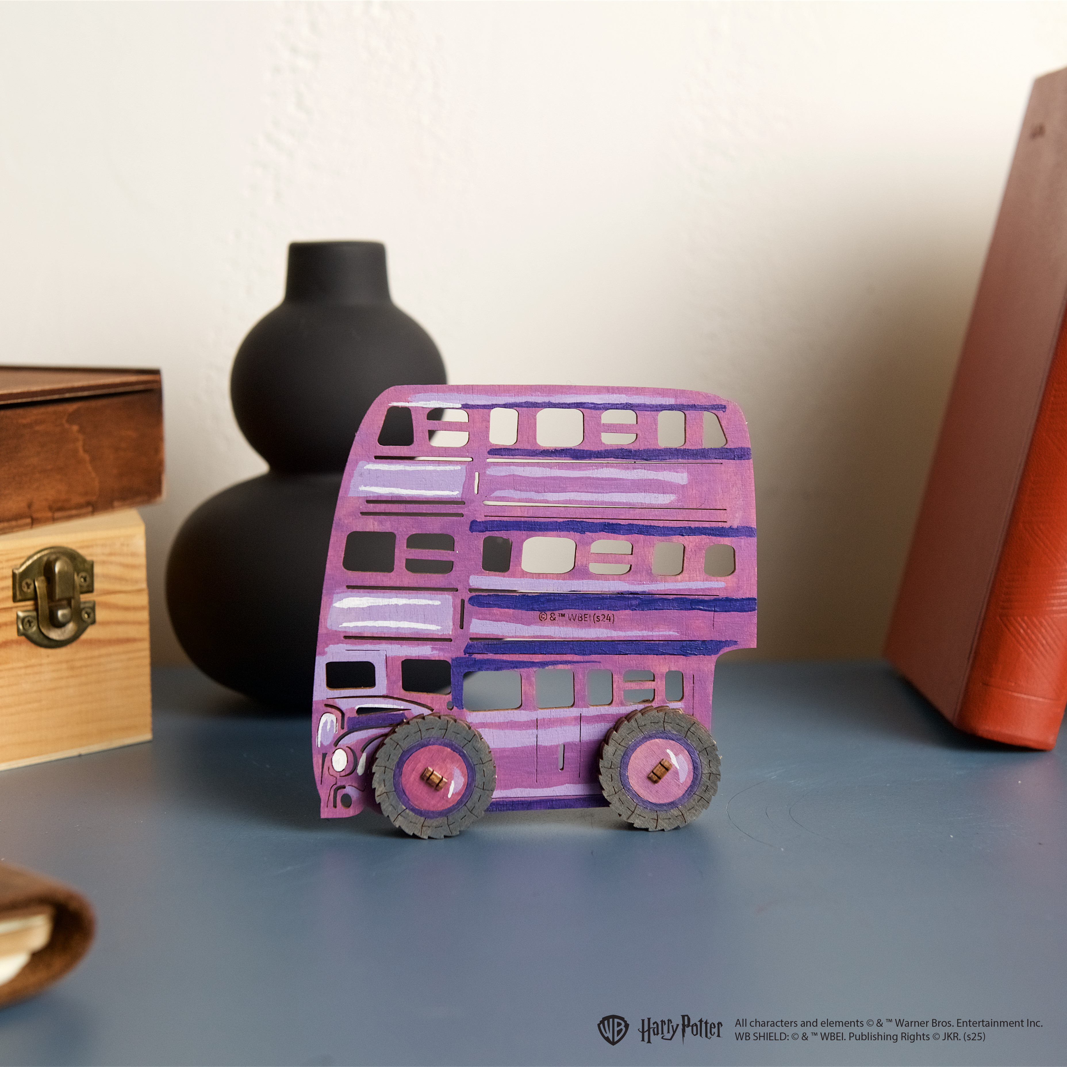 ugears-knight-bus-modello-3d-in-legno-da-colorare-harry-potter-series image 6