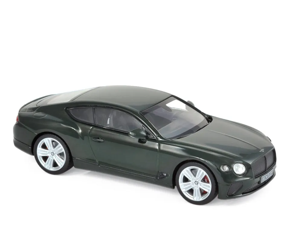 norev-bentley-continental-gt-2018-modellino-auto-1-43-verde-british-racing image 1