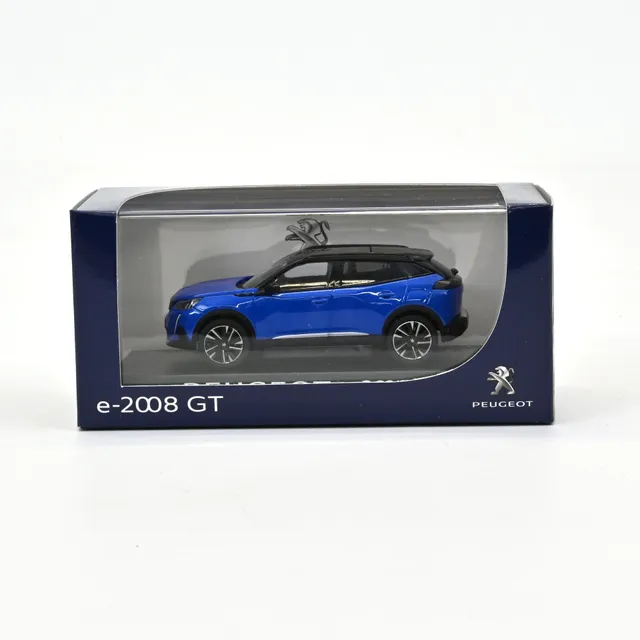 norev-peugeot-e-2008-gt-blu-vertigo-1-43-modellino-suv-elettrico-die-cast image 1