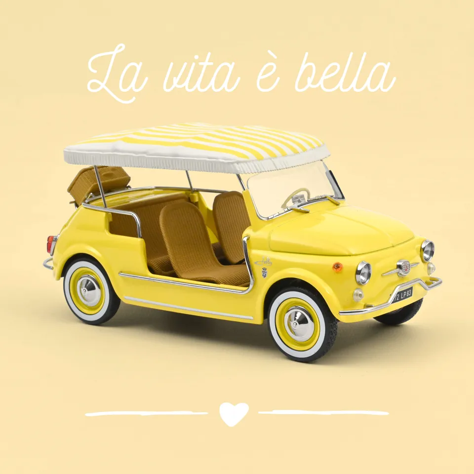 norev-fiat-500-jolly-1965-gialla-1-18-spiaggina-ghia image 1