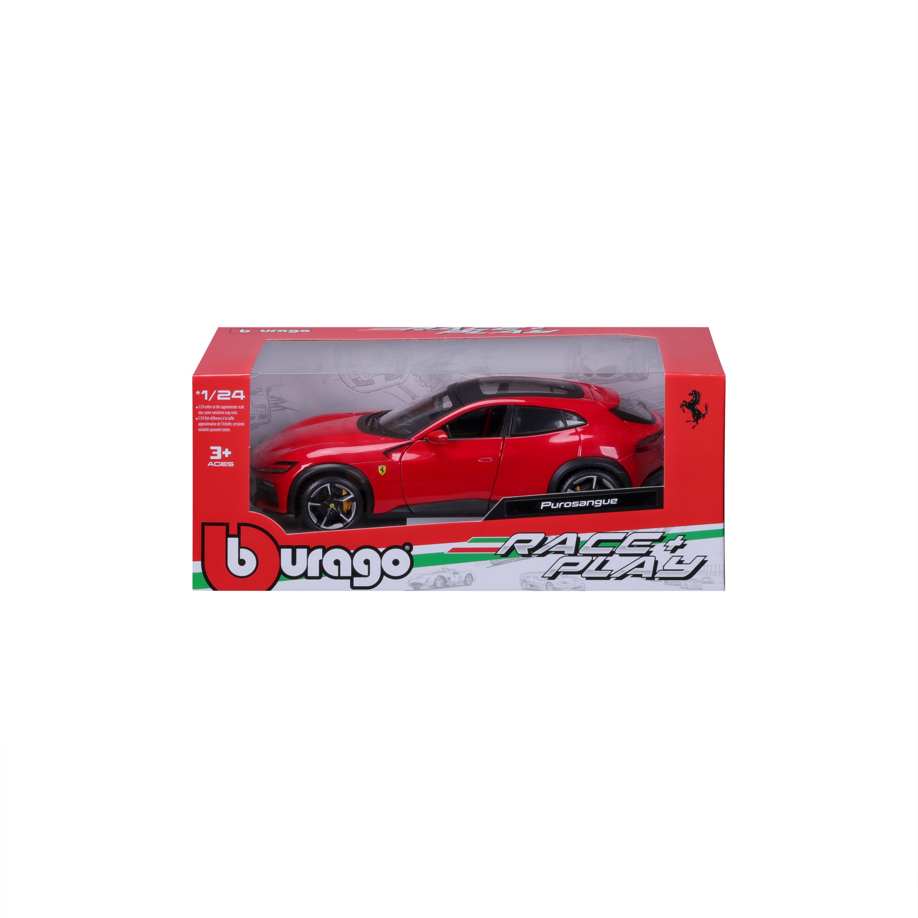 bburago-ferrari-purosangue-race-play-diecast-scala-1-24-rosso image 2