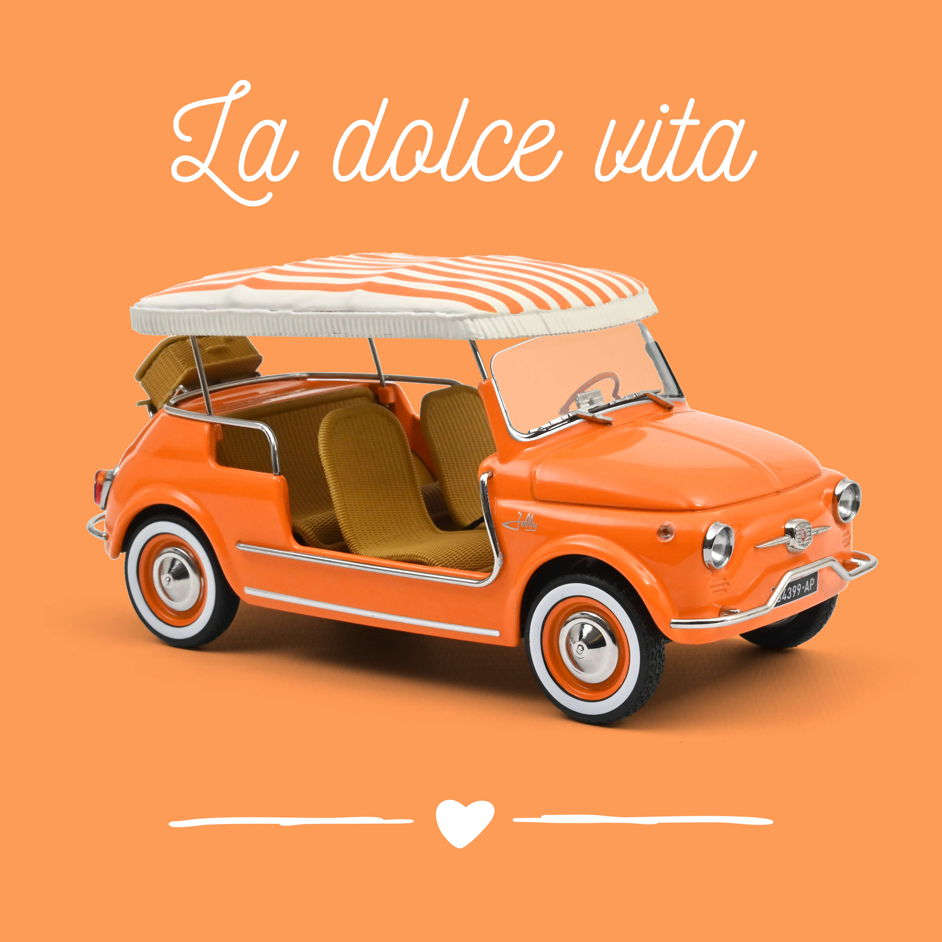 norev-fiat-500-jolly-1965-arancione-1-18-modellino-auto-d-epoca image 1