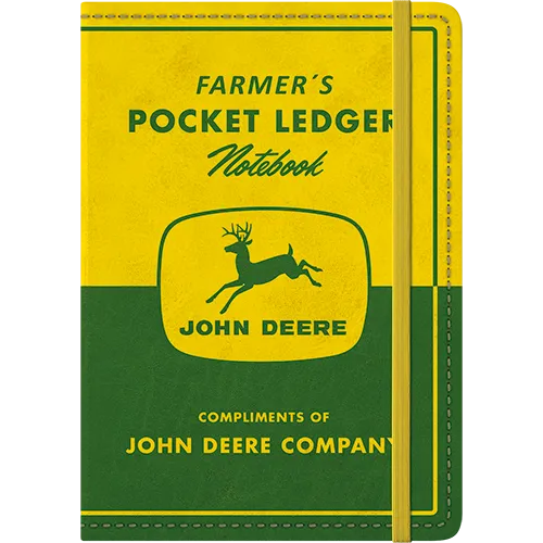 nostalgic-art-john-deere-farmer-s-pocket-ledger-taccuino-a5-15x20-cm image 1