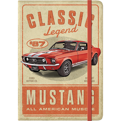 nostalgic-art-ford-mustang-classic-legend-quaderno-a5-in-riga-con-copertina-rigi image 1