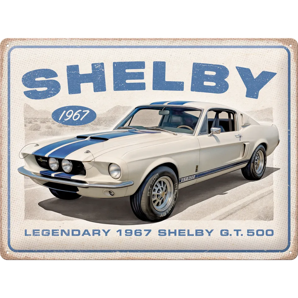 nostalgic-art-shelby-1967-gt-500-targa-in-metallo-30x40-cm-2 image 1