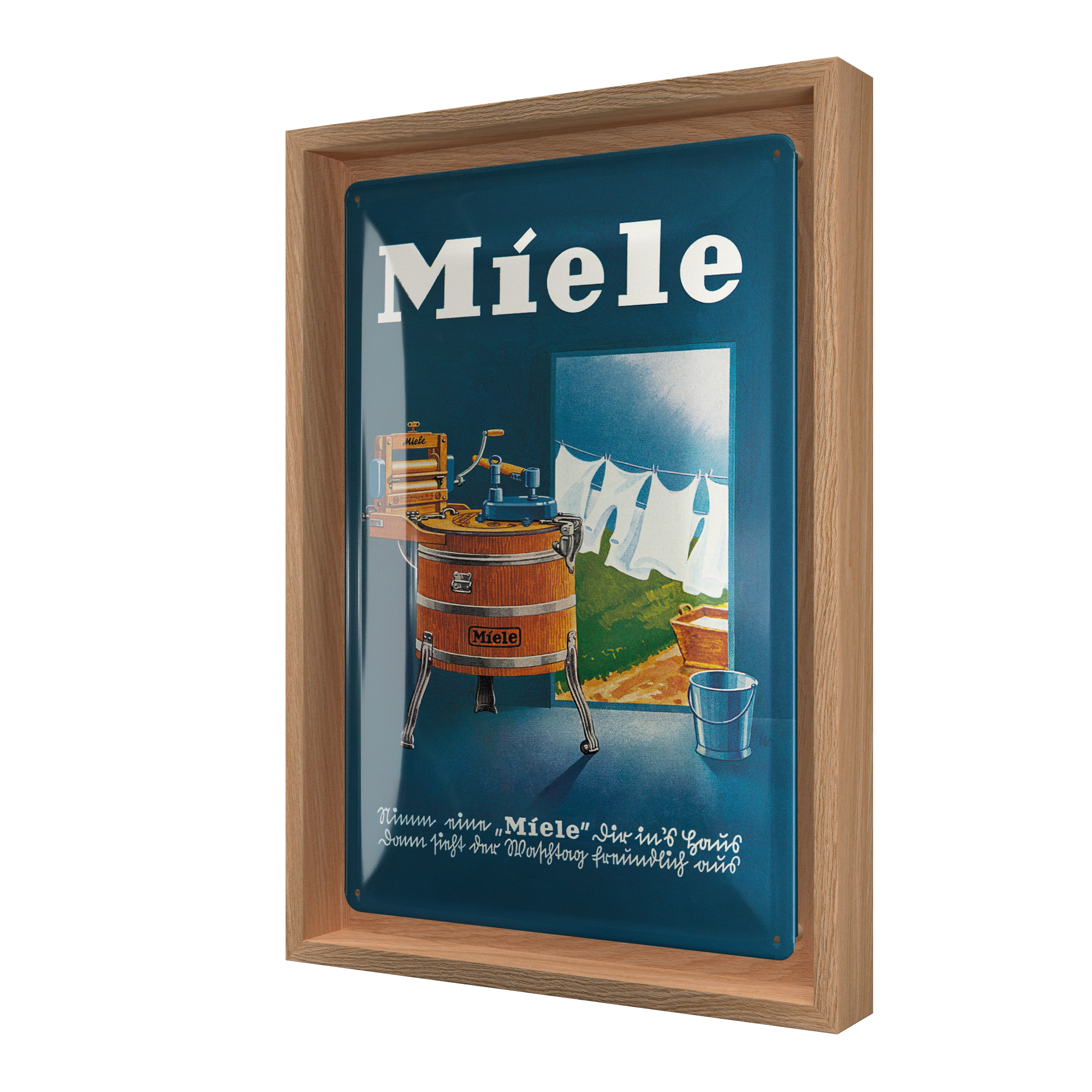 nostalgic-art-miele-waschbottich-n-frame-m-cornice-in-legno-massivo-con-sistema- image 1