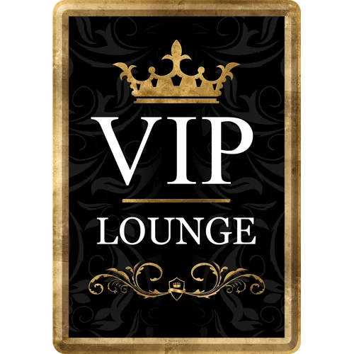 nostalgic-art-vip-lounge-metal-card-10x14-cm image 1