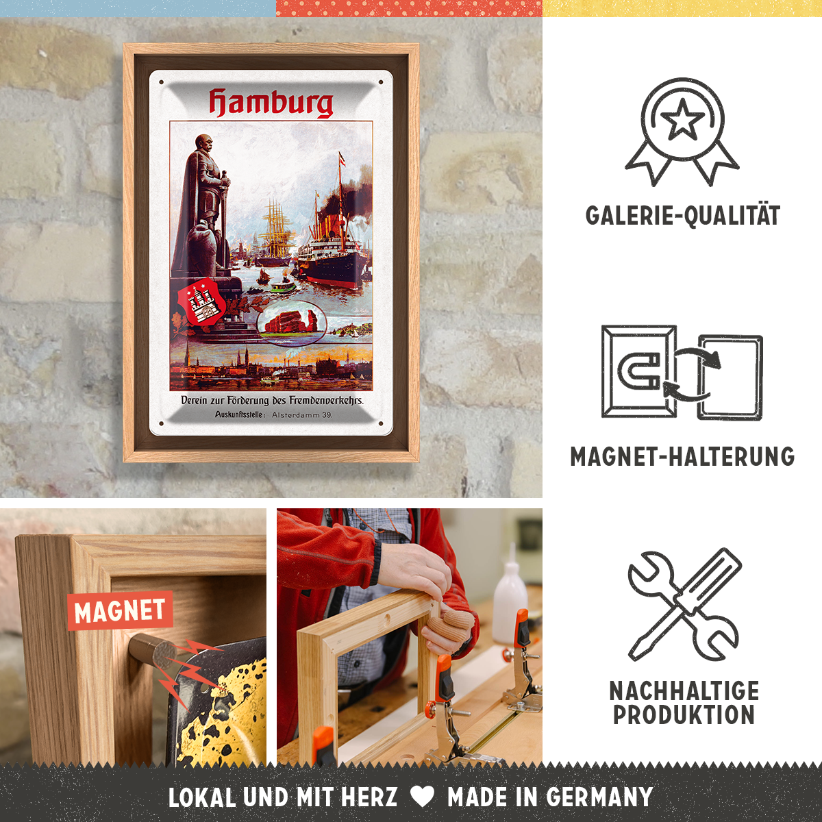 nostalgic-art-hamburg-n-frame-m-edition-cornice-in-legno-targa image 3