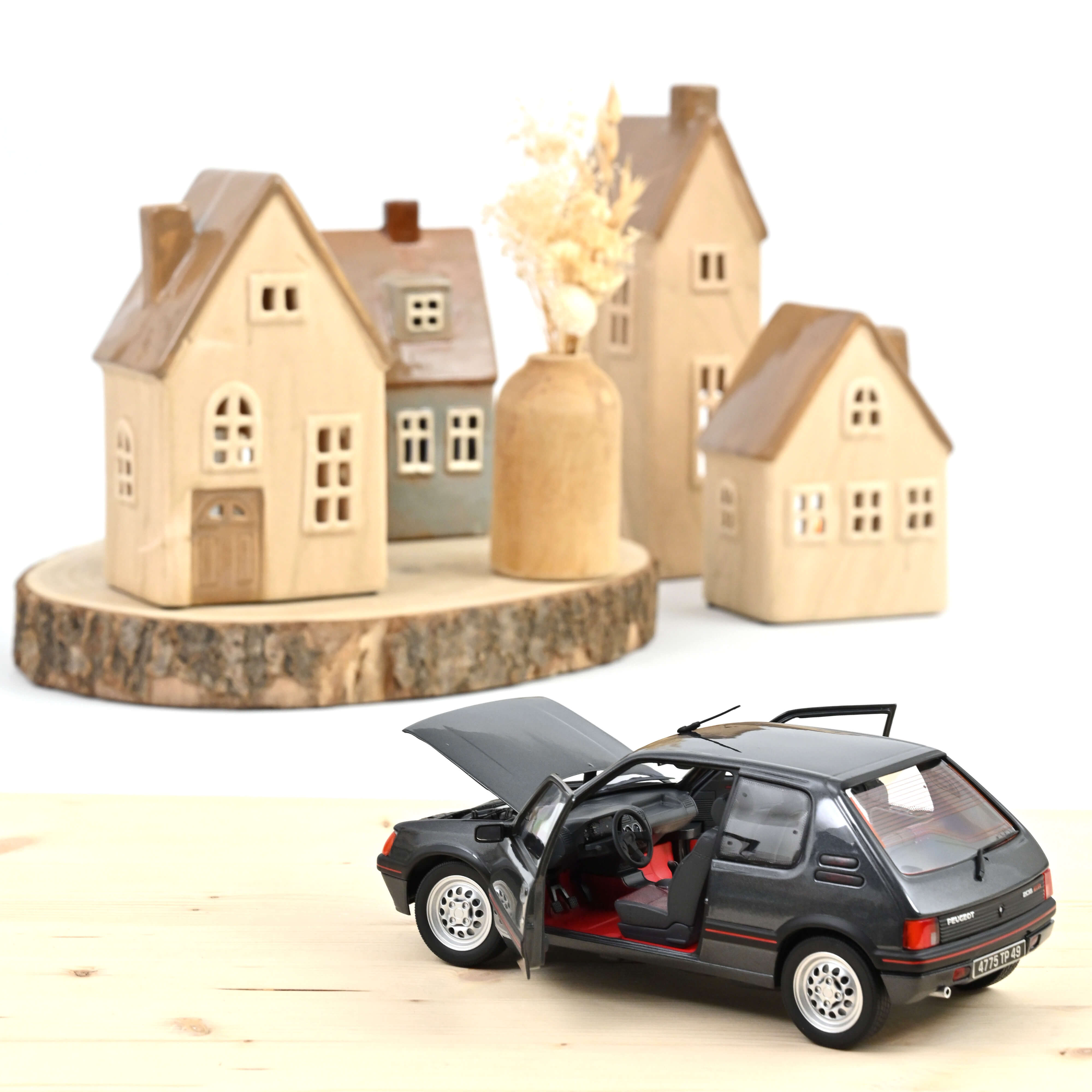 norev-peugeot-205-gti-1-6-1988-gris-graphite-1-18-modellino image 2