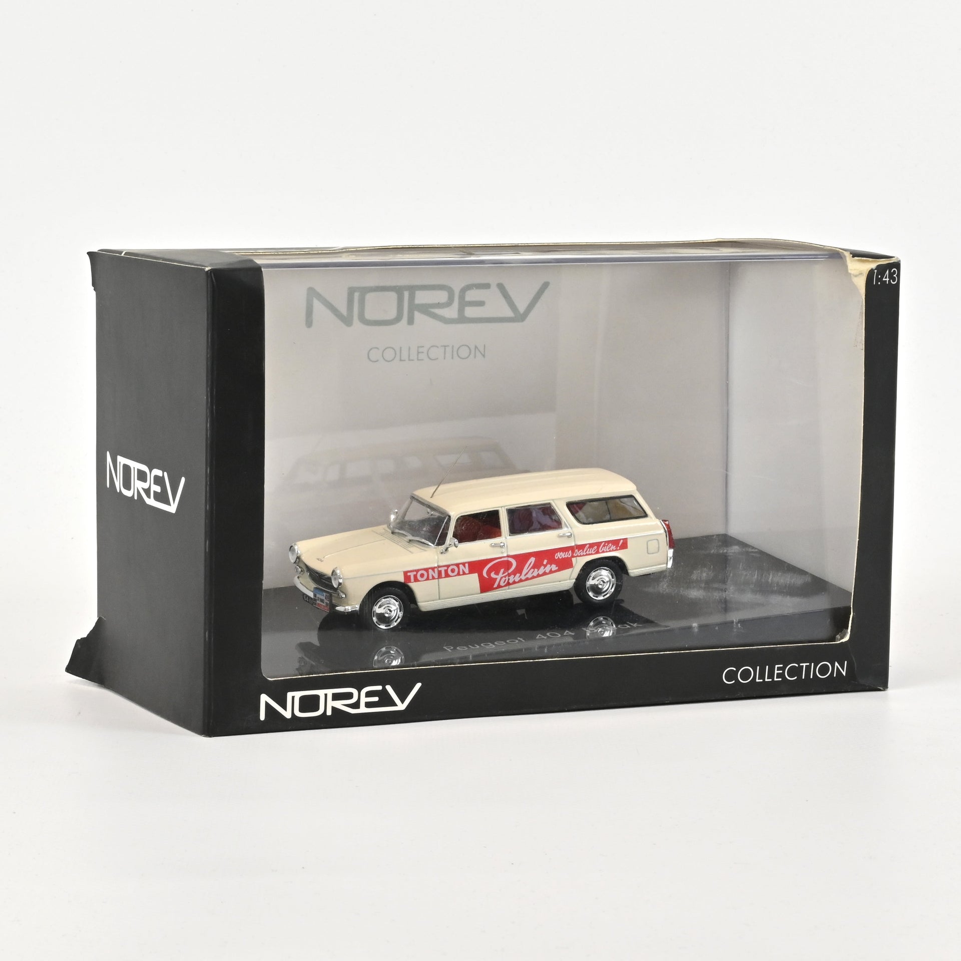 norev-peugeot-404-break-estate-1963-tour-de-france-poulain-1-43 image 1