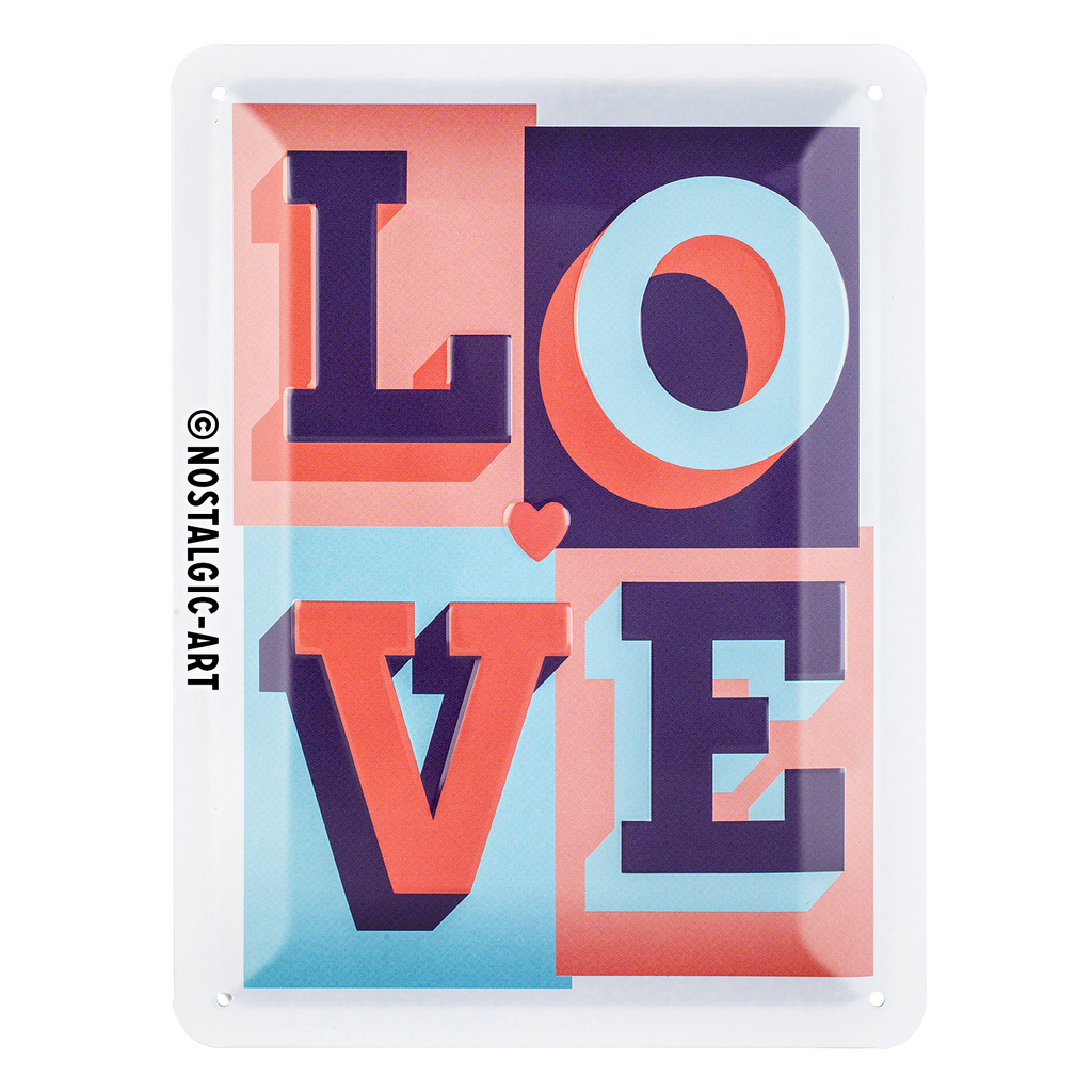 nostalgic-art-love-targa-in-metallo-15x20-cm-2 image 1
