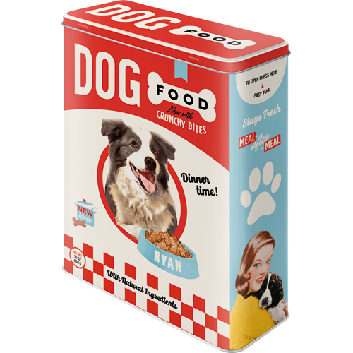 nostalgic-art-dog-food-scatola-in-metallo-xl-4-litri-8x19x26-cm-2 image 1
