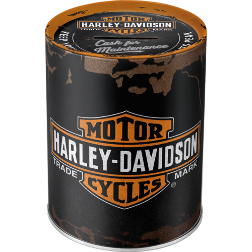 nostalgic-art-harley-davidson-genuine-logo-salvadanaio-1-litro-10-x-13-cm image 1