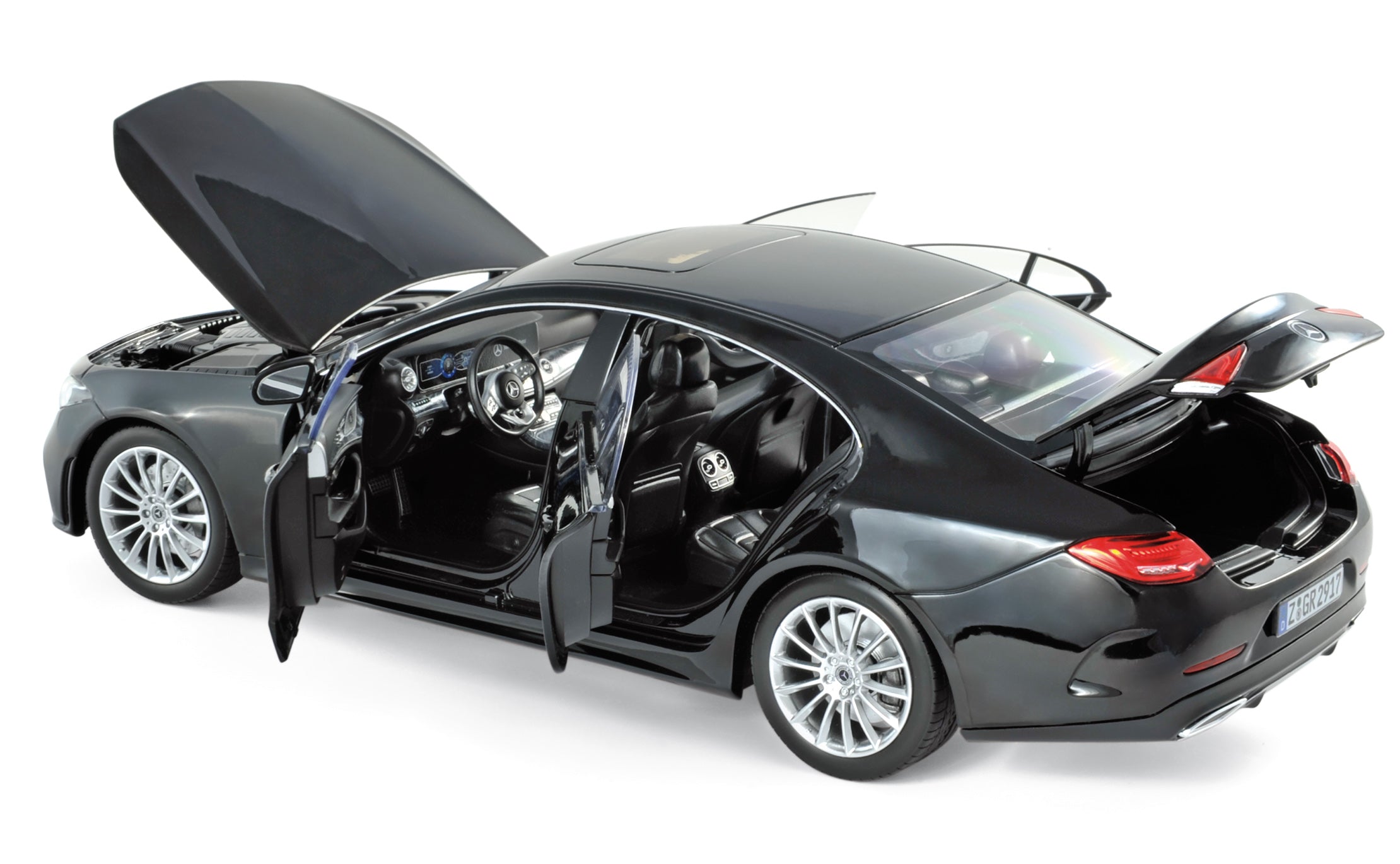 norev-mercedes-benz-classe-cls-2018-modellino-auto-1-18-nero image 2
