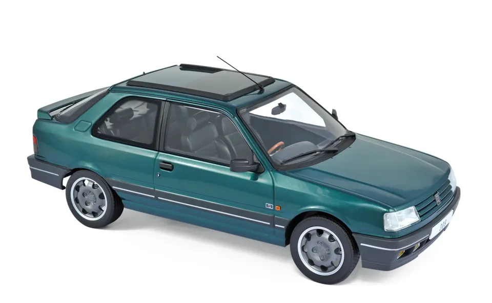 norev-peugeot-309-gti-1991-modellino-auto-1-18-verde-goodwood image 1