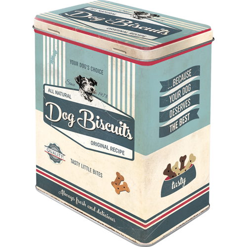 pfotenschild-dog-biscuits-nostalgic-art-scatola-in-metallo-l-3-litri image 1