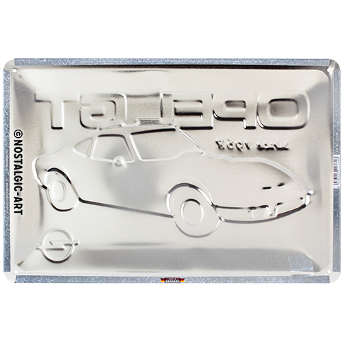 nostalgic-art-opel-gt-since-1968-targa-in-metallo-20x30-cm image 3