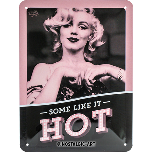 nostalgic-art-marilyn-some-like-it-hot-targa-in-metallo-15x20-cm image 1