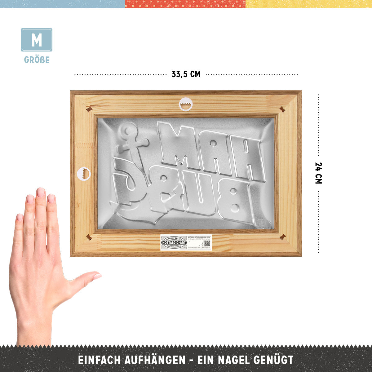nostalgic-art-hamburg-anker-cornice-n-frame-m-24x33-5-cm image 2