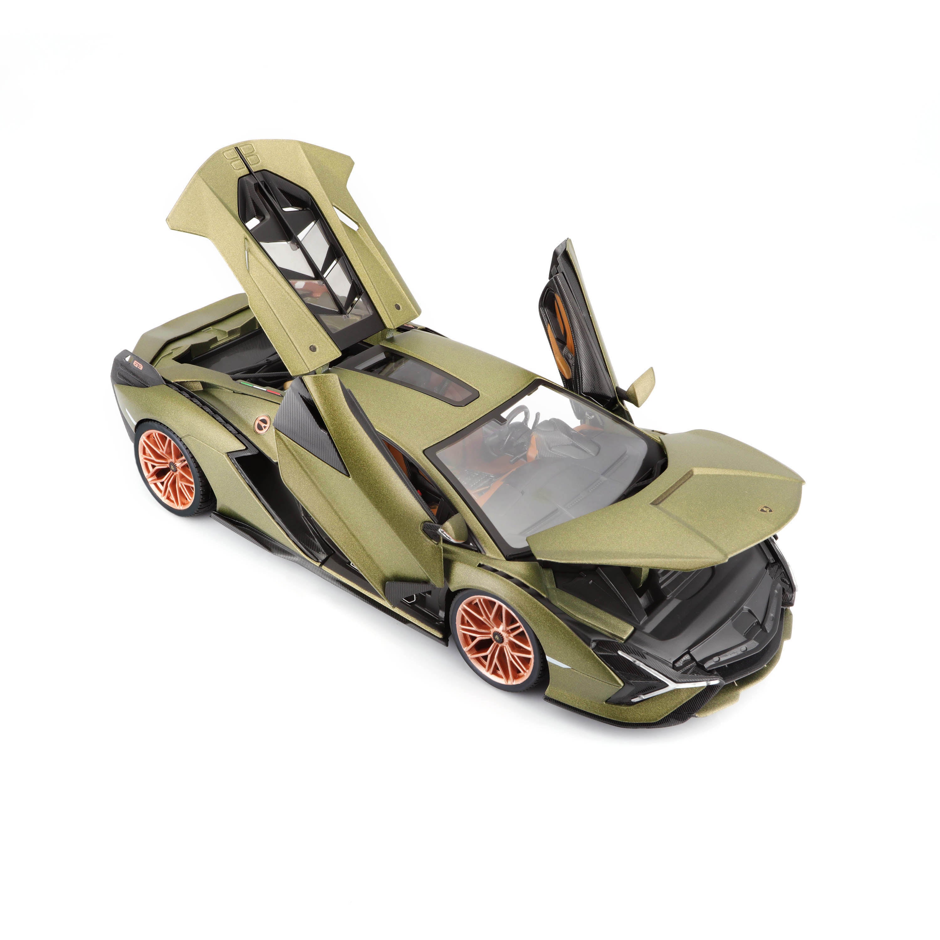 bburago-lamborghini-si-n-fkp-37-scala-1-18-verde-modellino-die-cast-signature-se image 4