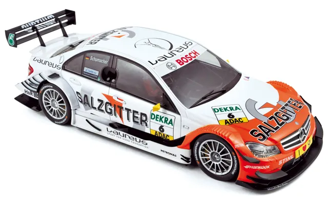 norev-mercedes-benz-classe-c-dtm-2011-n-6-salzgitter-amg-r-schumacher-modellino- image 1