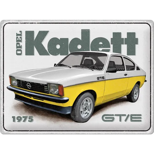 nostalgic-art-opel-kadett-gt-e-targa-in-metallo-30x40-cm image 1