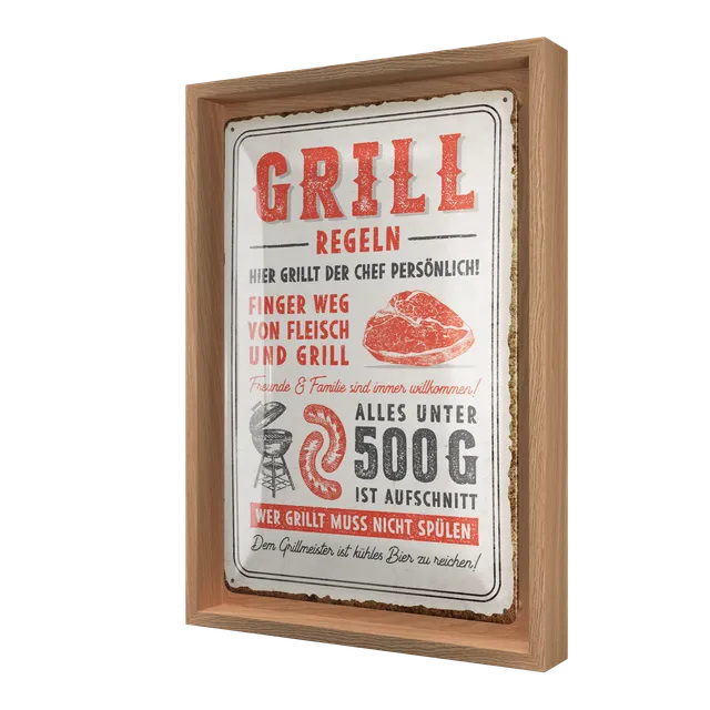 nostalgic-art-grillregeln-cornice-n-frame-m-24x33-5-cm image 1