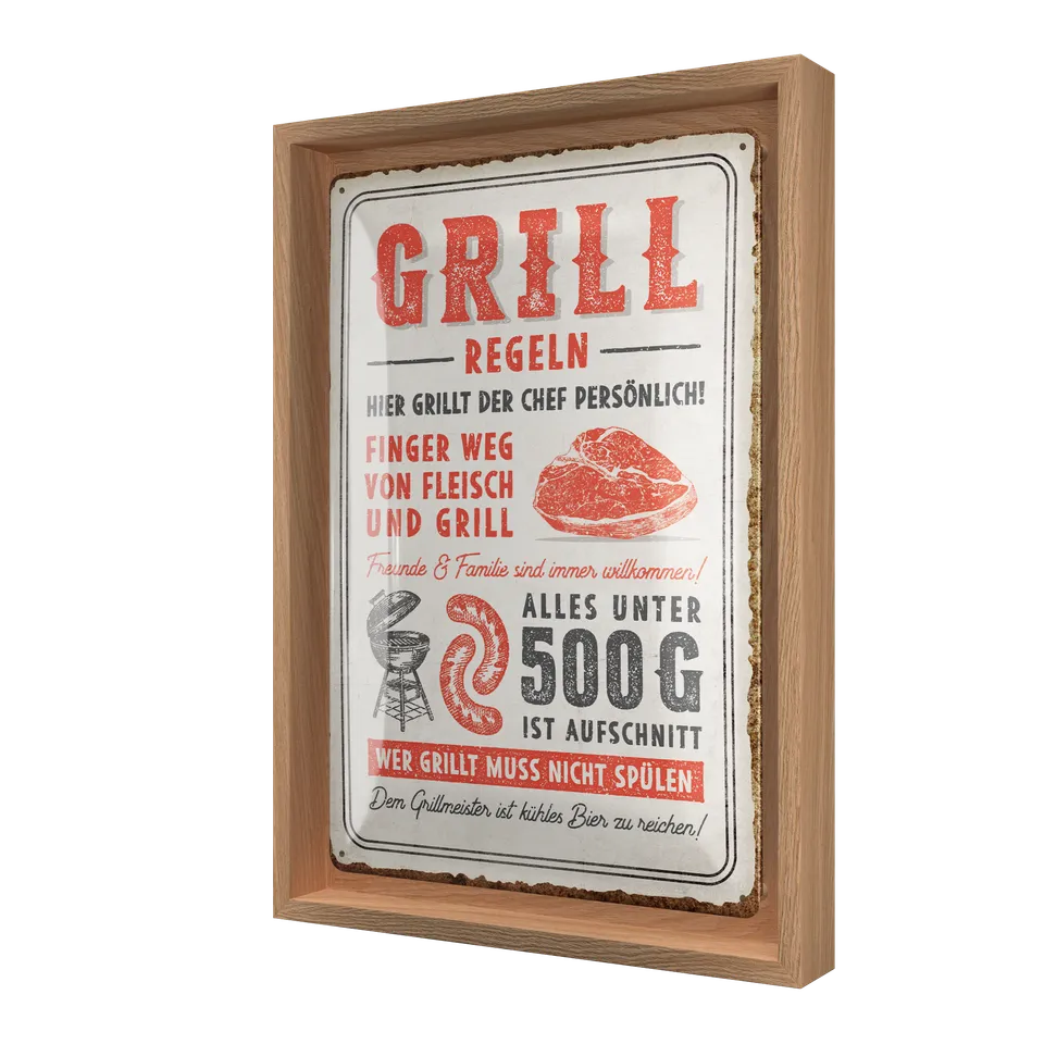 nostalgic-art-grillregeln-cornice-n-frame-m-24x33-5-cm image 1